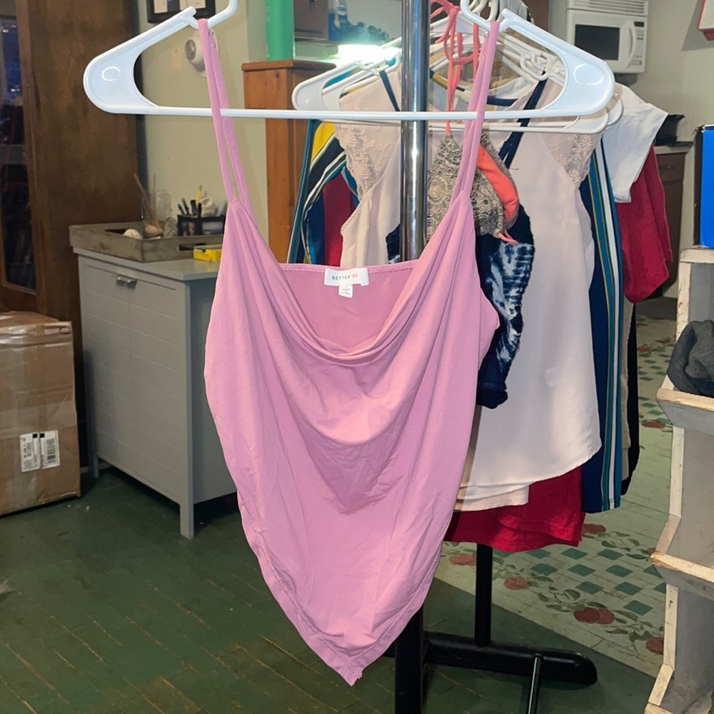 Silky crunch top cropped tank